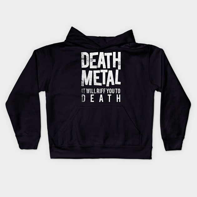 Death Metal Kids Hoodie by cowyark rubbark